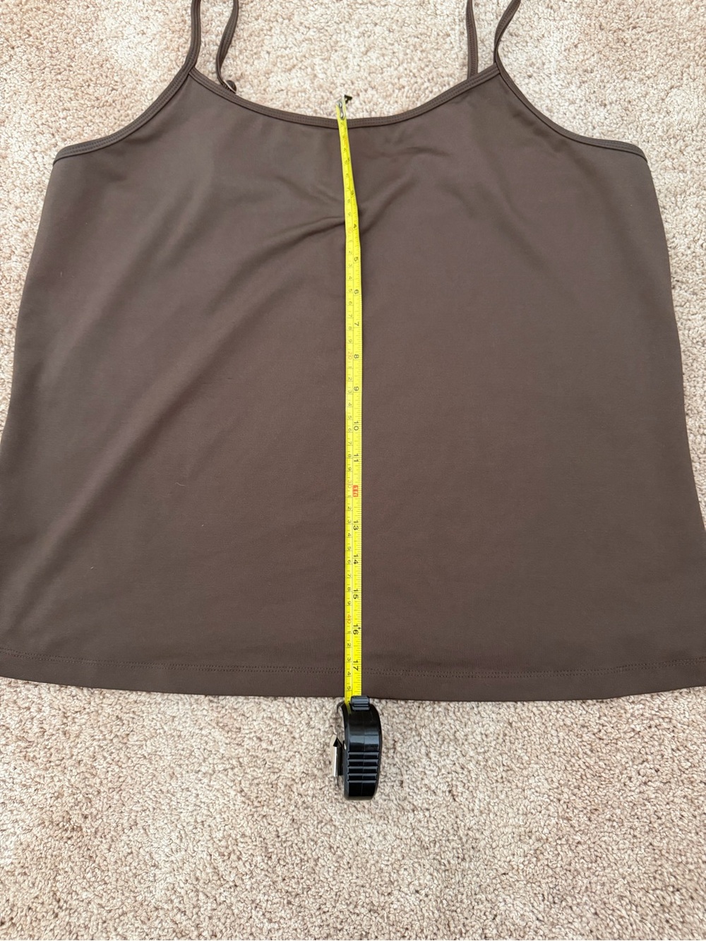 Lane Bryant Women's Plus Size Cami - Size 14/16 - Brown Stretch Camisole Tank - Picture 3 of 11